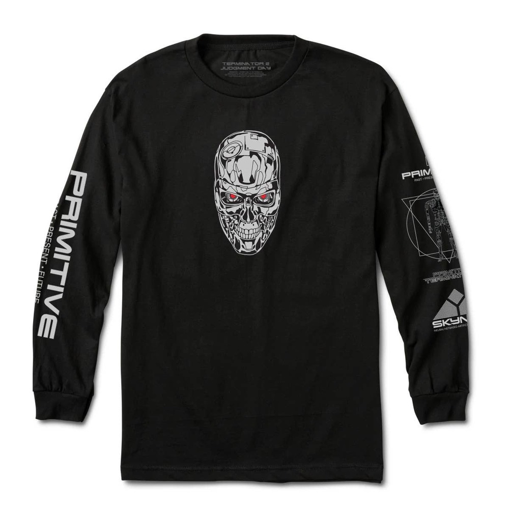 Primitive Skateboarding Men's X Terminator 2 Skynet Long Sleeve Tee T-Shirt